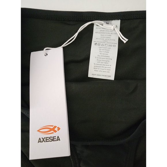 Axesea Women's Black Seamless High Waist Bikini Bottom ASYJ F1P082A Size Medium - Picture 3 of 9